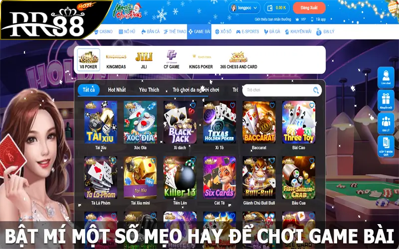 Bật mí một số mẹo hay để chơi game bài RR88 chiến thắng