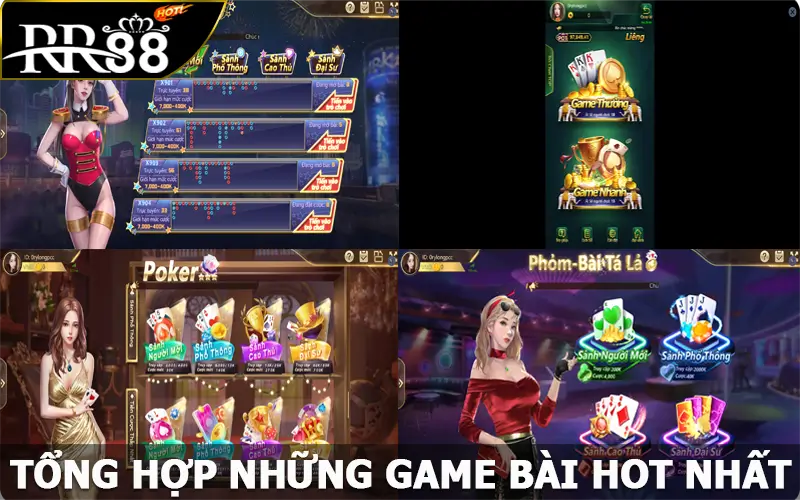 Tổng hợp những game bài RR88 hot nhất hiện nay