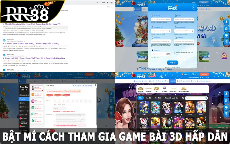 Bật Mí cách tham gia game bài 3D hấp dẫn