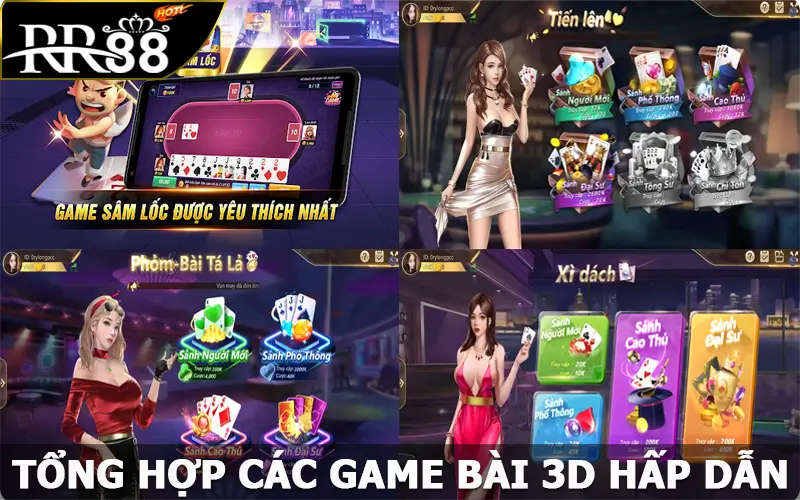 Tổng hợp các game bài 3D hấp dẫn cược thủ tham khảo